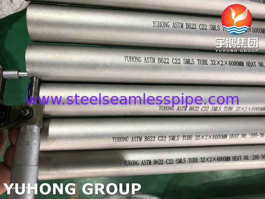 ASTM B622 Hastelloy C22 2.4602 أنابيب الفولاذ سبيكة النيكل لصناعة النفط والغاز