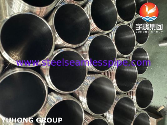 أنبوب الصلب المقاوم للصدأ الصحي ASTM A270 TP304 مع نهاية الخيط الخارجي
