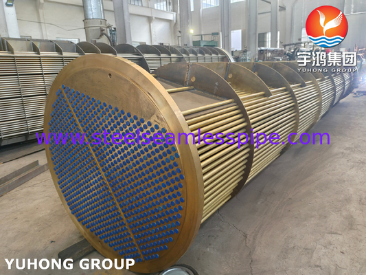 أجزاء حزمة الأنابيب الأنبوبية C70600 حزمة أنابيب نحاسية ASME VIII القسم 1، TEMA R
