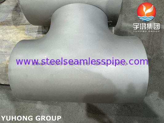 وصلات ASME B16.9 Super Duplex 2507 ASTM A815 WPS32750 BW Super Duplex Tee