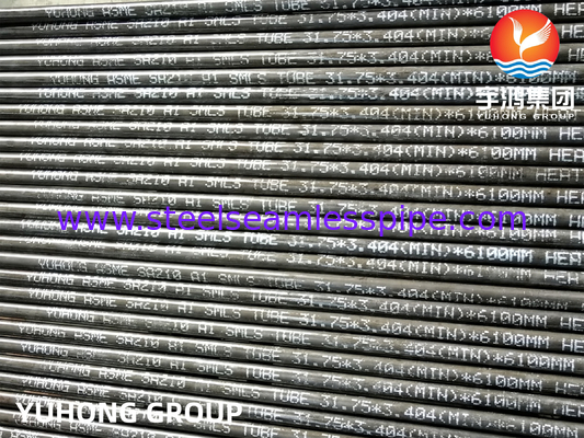 أنابيب الغلاية السلسة وأنبوبات التسخين العالي من الفولاذ الكربوني الصف ASME SA210 A1