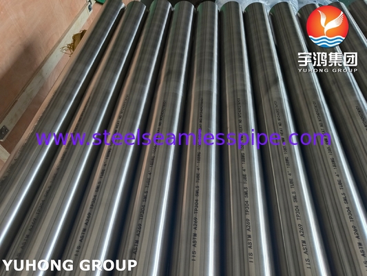 ASTM A269 TP304L أنبوب الفولاذ المقاوم للصدأ بدون خيوط أنبوب مبادل الحرارة مشرق