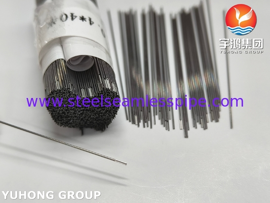 27G 40MM الفولاذ المقاوم للصدأ 304 أنبوب إبرة الري في الأسنان ، ذو الطرف المقطوع ISO9626