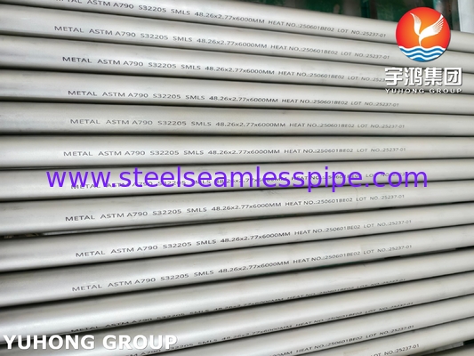 ASTM A790 S32205 أنبوب الفولاذ المقاوم للتآكل ذو قوة عالية للأسطول المقاوم للتآكل للتطبيقات البحرية