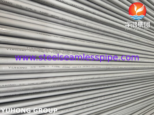 أنبوب المبادل الحراري الخالي من اللحم من الصلب المقاوم للصدأ ASME SA213 TP347