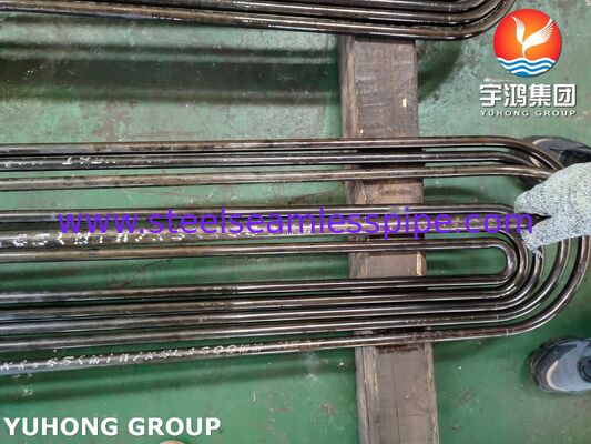 أنبوب مقايض الحرارة من الصلب اللاصق ASTM A213 T9 ، أنبوب U-Bend المنزلق باردًا لمحطة الطاقة النووية