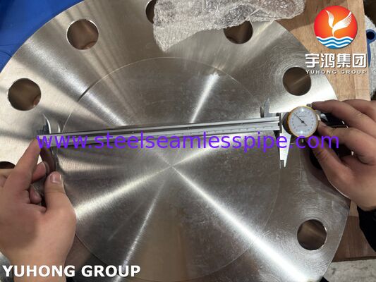 فلنج عمياء RF من الفولاذ المقاوم للصدأ المزدوج ASTM A182 F51 UNS S31803 2205 لأنابيب النفط والغاز