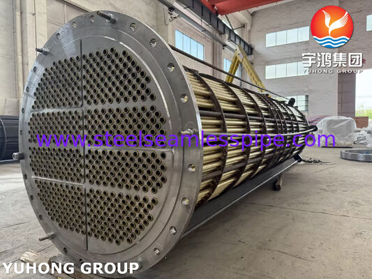 مجموعة أنابيب النحاس الإماراتية C44300 مع أنابيب ASME SB111 بلا مسام لمبادلة حرارة مياه البحر والتبريد البحري