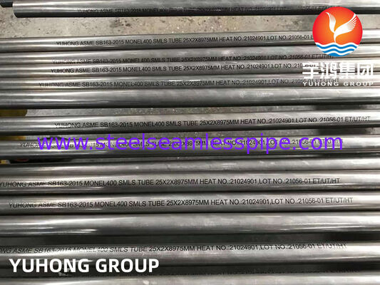 أنبوب سبائك النيكل ASTM B163 أنبوب غير ملحوم مونيل 400 مبادل حراري مكثف تطبيق
