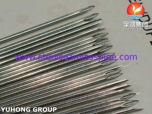 أنبوب إبرة حقن طبية ثلاثي الحركة من الفولاذ المقاوم للصدأ ، ISO9626 ISO7864 SUS304