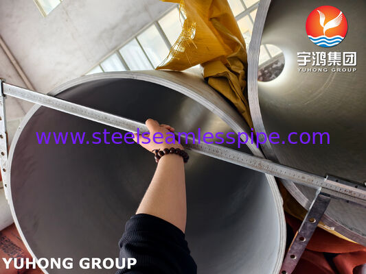 أنبوب ملحوم من الفولاذ المقاوم للصدأ ASTM A358 TP304H / 1.4948 أنبوب EFW للبيئة المسببة للتآكل