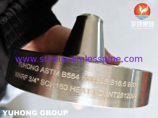 ASTM B564 Inconel 625 النيكل سبيكة لحام الرقبة رفعت الوجه المقاوم للتآكل شرف
