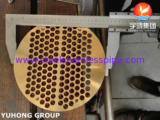 أنبوب نحاسي من سبيكة C46400 وفقًا لمعيار ASME SB171 لمبادل حراري أنبوبي وقشري