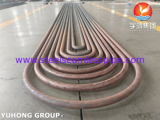ASME SA179 ASTM A179 أنبوب U غير منسجم من الفولاذ الكربوني لمبادل الحرارة والمكثف