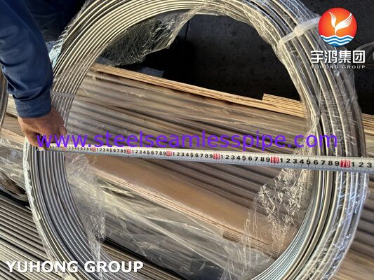 ASTM A269 TP316L الفولاذ المقاوم للصدأ الملفوف أنبوب غير سلس للأدوات ، مشع