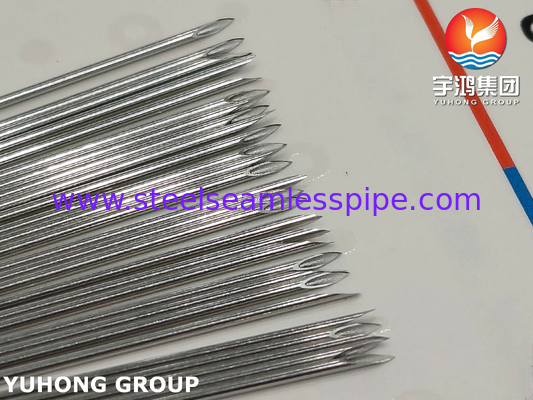 أنبوب الإبرة الطبية من الفولاذ المقاوم للصدأ للاستعمال تحت الجلد ISO9626 SUS304