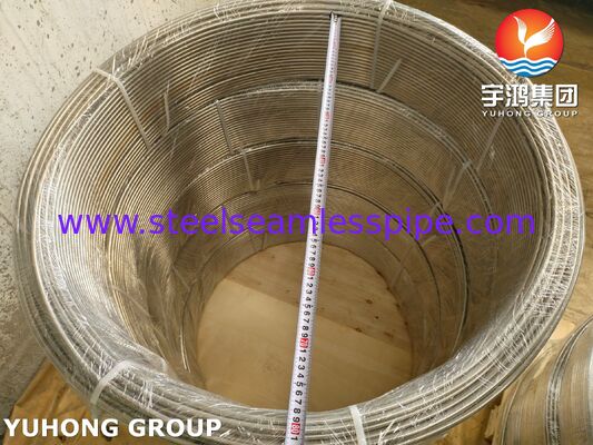 أنبوب ملف فولاذ مقاوم للصدأ ASTM A269 TP316L غير ملحوم للمبادل الحراري والمكثف