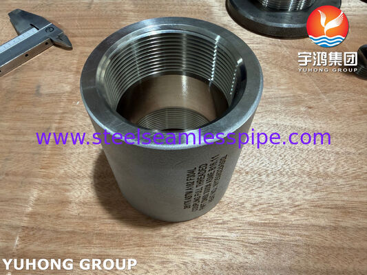 وصلة فولاذ مقاوم للصدأ ASTM A182 F304L كاملة الملول FNPT ASME B16.11 تركيبات مطروقة