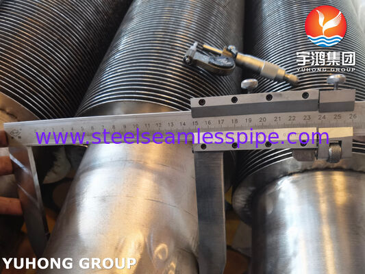 ASTM A269 TP316 أنابيب ذات زعانف ملحومة عالية التردد للمبادلات الحرارية