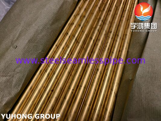 أنبوب نحاس ألومنيوم غير ملحوم ASTM B111 C68700 للمبادلات الحرارية والمكثفات
