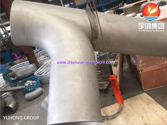 ASTM B366 / B366M تجهيزات أنابيب الصلب Inconel 600 / UNS N06600 Swept Tee