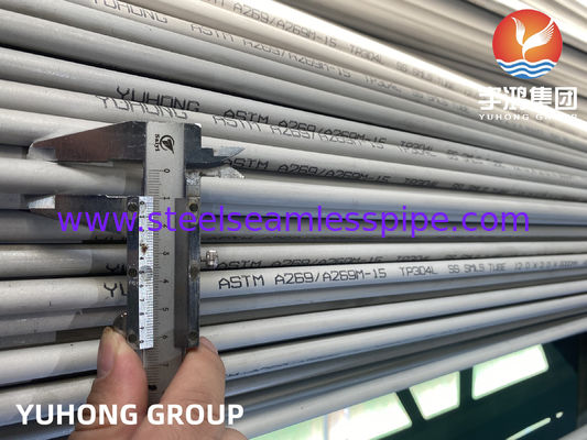 ASTM A269 TP304L أنابيب بلا خيوط من الفولاذ المقاوم للصدأ للمعالجة الكيميائية