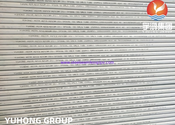 ASTM A213 TP316L TP304 TP304L أنبوب مبادل الحرارة الخالي من اللحم من الفولاذ المقاوم للصدأ