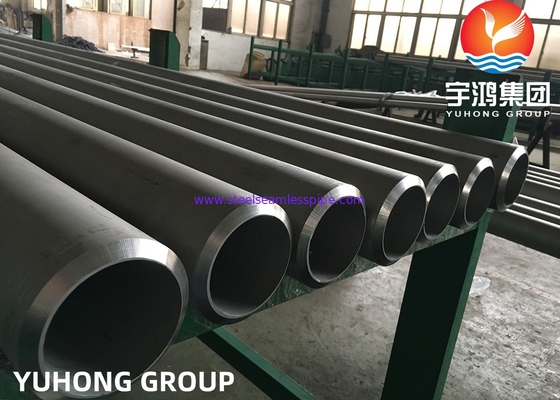 ASTM A312 TP310S ، TP304L ، TP316L TP347H أنابيب الفولاذ المقاوم للصدأ غير الملحومة المخللة الملدنة نهاية مشطوفة