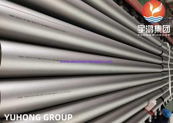 ASTM B514 Incoloy 800H أنابيب ملحومة من سبائك النيكل سطح تخليل هيدروكربون تكسير