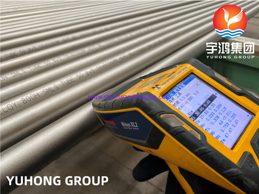 أنابيب سبائك النيكل نوع Incoloy 800 / 800H مخلل وملدن السطح ASTM B163 ASTM B515