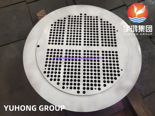 ASTM A182 F304 F316L أوراق الأنابيب لمبادل الحرارة PT متاحة