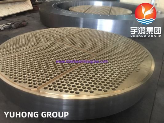 ASTM B171 C46400 صفيحة أنبوب سبيكة النحاس مبادلة الحرارة صفيحة أنبوب لأوعية الضغط