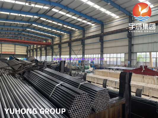 ASTM A210 / ASME SA210 GR.A1 GR.C أنبوب غير ملحوم من الصلب الكربوني مسحوب على البارد للغلاية