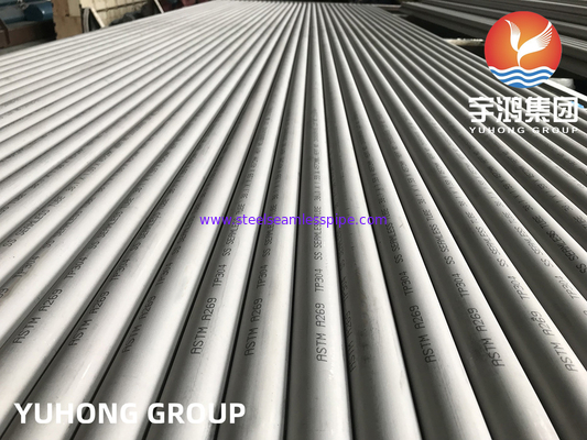 ASTM A269 TP304 TP304L أنابيب الفولاذ المقاوم للصدأ غير الملحومة للغلاية