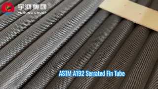 أنبوب زعانف من الفولاذ الكربوني ASME SA192 مع شريط زعانف من الفولاذ الكربوني مسنن للموفر واستعادة الحرارة