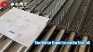 ASTM A312 TP347 أنبوب زعانف HFW مسنن من الفولاذ المقاوم للصدأ حلزونيًا لتطبيق سخان يعمل بالنار